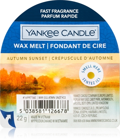 Yankee Candle Autumn Sunset wosk do aromaterapii Signature