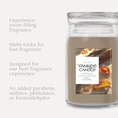 Yankee Candle Amber & Sandalwood aromatizēta svece