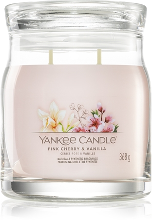 Yankee Candle Pink Cherry & Vanilla vonná sviečka Signature