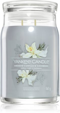 Yankee Candle Smoked Vanilla & Cashmere candela profumata Signature