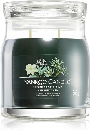 Yankee Candle Silver Sage & Pine vonná svíčka Signature