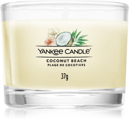 Yankee Candle Coconut Beach votívna sviečka glass