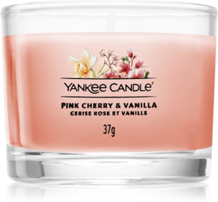 Yankee Candle Pink Cherry & Vanilla Votivkerze glass