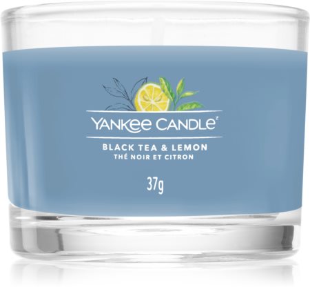 Yankee Candle Black Tea & Lemon mala mirisna svijeća bez staklene posude glass