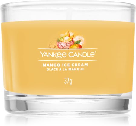 Yankee Candle Mango Ice Cream svečturu svece glass