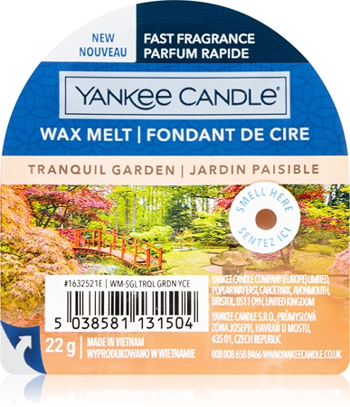 Yankee Candle Tranquil Garden wachs für aromalampen