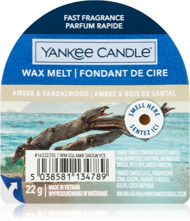 Yankee Candle Amber & Sandalwood vosk do aromalampy