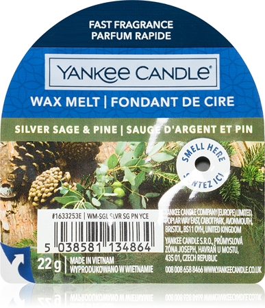 Yankee Candle Silver Sage & Pine віск для аромалампи