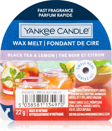 Yankee Candle Black Tea & Lemon vosk do aromalampy Signature