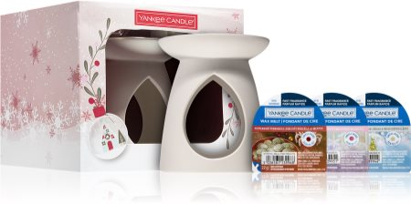 Yankee Candle Snow Globe Wonderland Aromalamp & 3 Wax Melts božićni poklon set