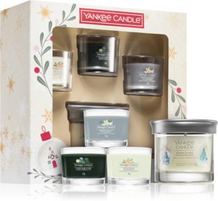 Yankee Candle Snow Globe Wonderland 3 Votives & 1 Tumbler Candle božićni poklon set