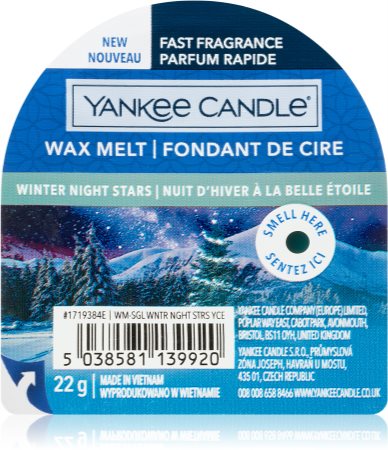 Yankee Candle Winter Night Stars wachs für aromalampen