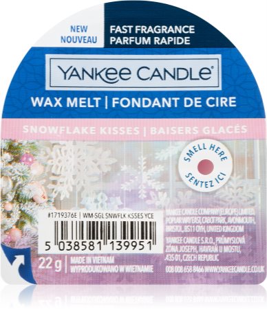 Yankee Candle Snowflake Kisses wachs für aromalampen