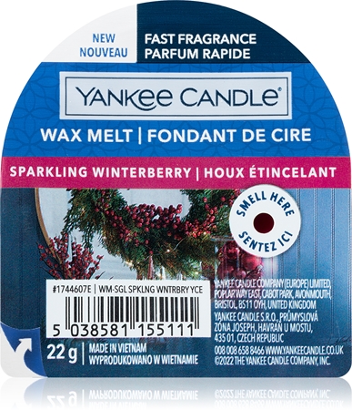 Yankee Candle Sparkling Winterberry wachs für aromalampen Signature