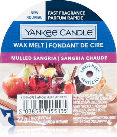 Yankee Candle Mulled Sangria vaxsmältning