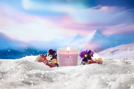 Yankee Candle Summit Stargazing votive candle glass