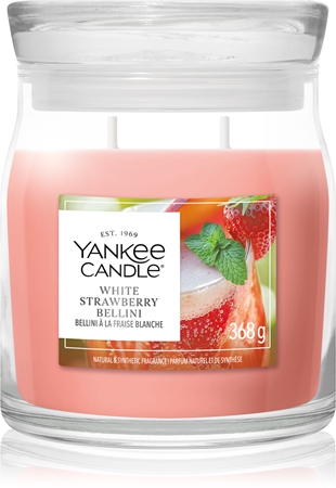 Yankee Candle White Strawberry Bellini scented candle