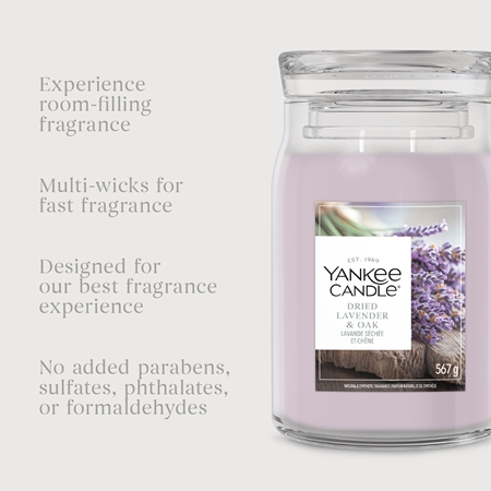 Yankee Candle Dried Lavender & Oak bougie parfumée