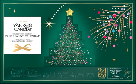 Yankee Candle Christmas Collection 2026 Collector's Edition Tree Advent Calendar Χριστουγεννιάτικο ημερολόγιο συλλεκτική έκδοση