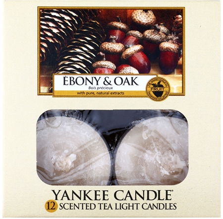 Yankee Candle Ebony & Oak vela de té 12 x 9,8 g