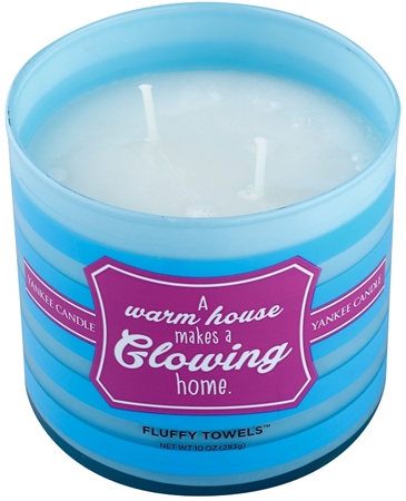 Yankee Candle Fluffy Towels candela profumata 283 g  (A Warm House Makes a Glowing Home)