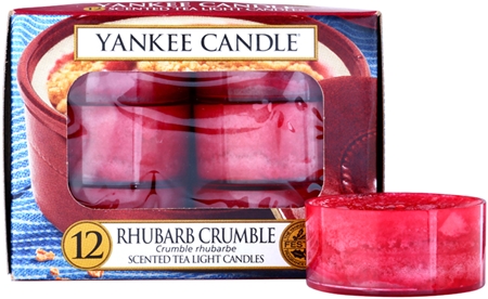 Yankee Candle Rhubarb Crumble vela de té 12 x 9,8 g
