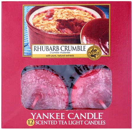 Yankee Candle Rhubarb Crumble vela de té 12 x 9,8 g