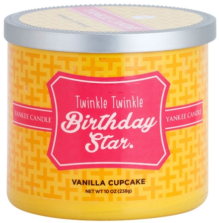 Yankee Candle Vanilla Cupcake vela perfumada 238 g (Twinkle Twinkle Birthday Star)