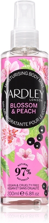 Yardley Blossom & Peach tělový sprej pro ženy