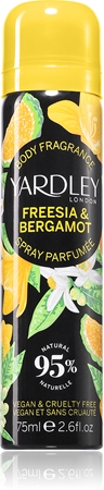 Yardley Freesia & Bergamot tělový sprej pro ženy