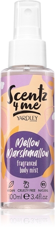 Yardley Scentz 4 Me Mellow Marshmallow Kropps-mist för Kvinnor