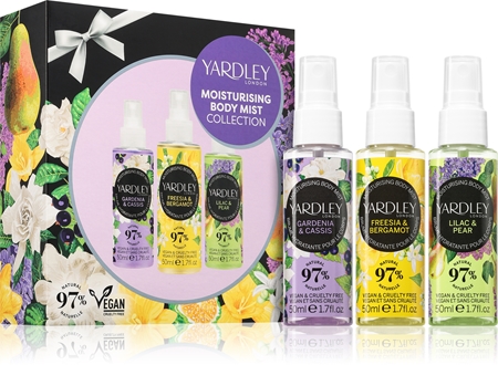 Yardley Body Mist Collection set para mujer
