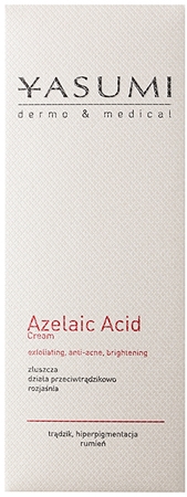 Yasumi Dermo&Medical Azelaic Acid creme apaziguador para uma pele sensível propensa a acne