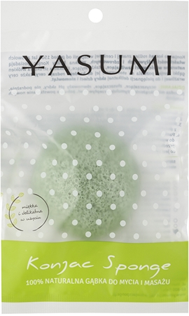 Yasumi Konjak Green Tea Gentle Facial Sponge For Oily Acne - Prone Skin