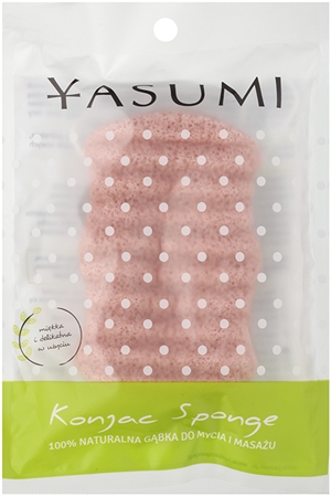 Yasumi Konjak Lycopene esponja macia de limpeza para peles secas e sensíveis