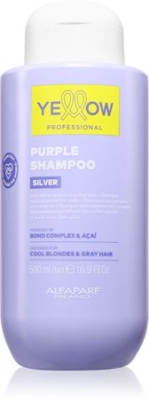 Yellow Professional Silver Purple Shampoo Shampoo neutralising yellow tones