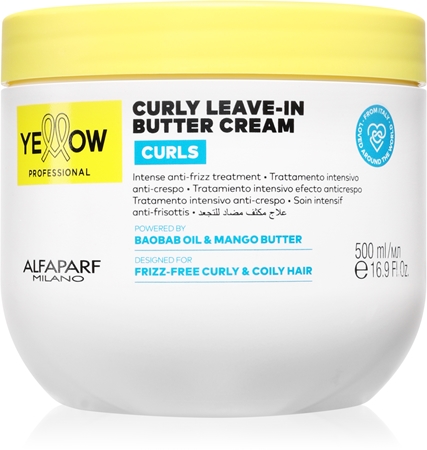 Yellow Professional Curls Curly Leave-in Cream Leave-in Cream for curly hair