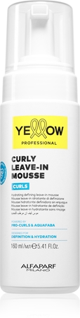 Yellow Professional Curls Curly Leave-in Mousse Leave-in Care for curly hair