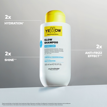 Yellow Professional Hydra Care Glow Shampoo drėkinamasis šampūnas visų tipų plaukams