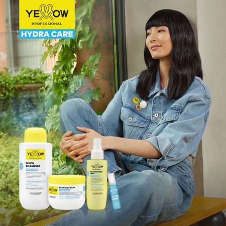 Yellow Professional Hydra Care Glow Shampoo drėkinamasis šampūnas visų tipų plaukams