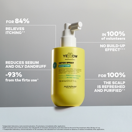 Yellow Professional Scalp Care Detox Spray detoksikācijas terapija matiem un galvas ādai