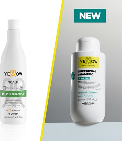 Yellow Professional Scalp Care Energizing Shampoo stärkendes Shampoo für schwaches Haar mit Neigung zum Haarausfall
