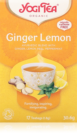 Yogi Tea Ginger Lemon BIO porcovaný čaj