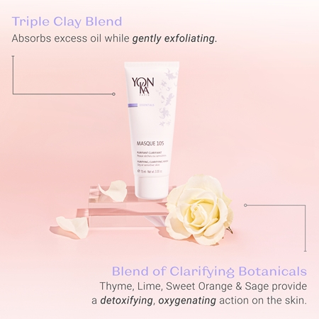 Yon-Ka Essentials Masque 105 masque à l'argile pour peaux sèches
