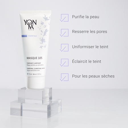 Yon-Ka Essentials Masque 105 masque à l'argile pour peaux sèches