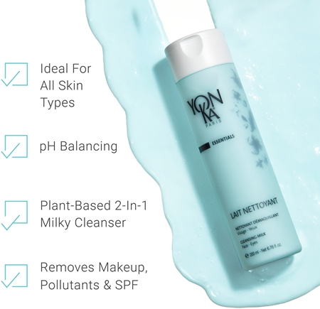 Yon-Ka Essentials Cleansing Milk lait démaquillant purifiant visage et yeux