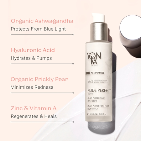 Yon-Ka Age Defense Nude Perfect Fluide fluide anti-oxydant protecteur pour un visage parfait