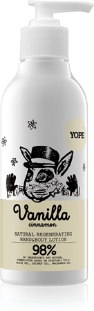 Yope Vanilla & Cinnamon hydratační mléko na ruce a tělo