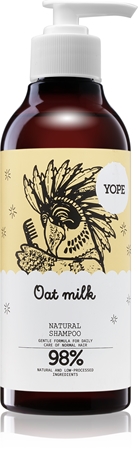 Yope Oat Milk shampoo normaaleille kiillottomille hiuksille