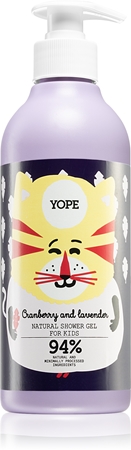 Yope Cranberry & Lavender intensive moisturising shower gel for children
